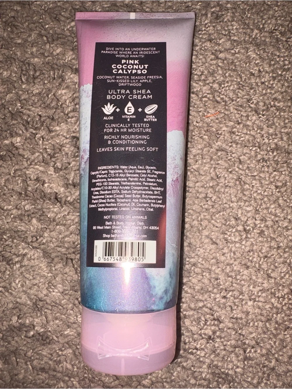 Bath & Body Works Pink & Blue Pink Coconut Calypso Ultra Shea Body Cream